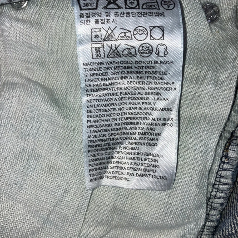 Levis 569 Denim Shorts Men 40 Blue‎ Loose Dark Wash Jorts Whiskered y2k Skater